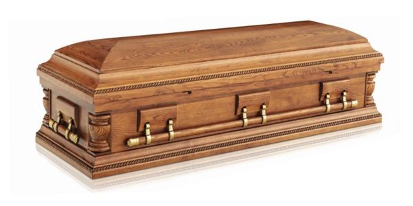 Oak colour satin Oak. Montclair casket